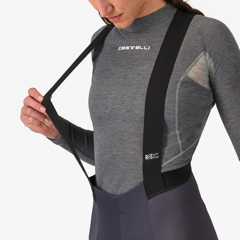 Castelli Sorpasso RoS Women's Bib Tight Dark Grey -3