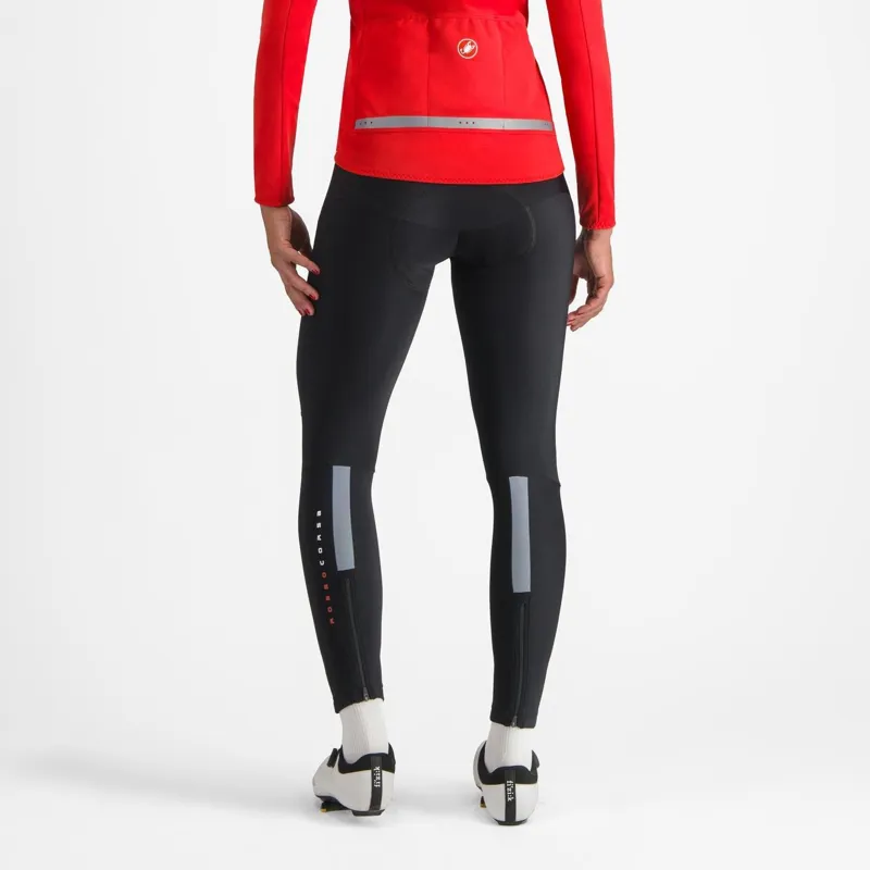 Castelli Sorpasso Ros W Tight Black/Silver Reflex -1