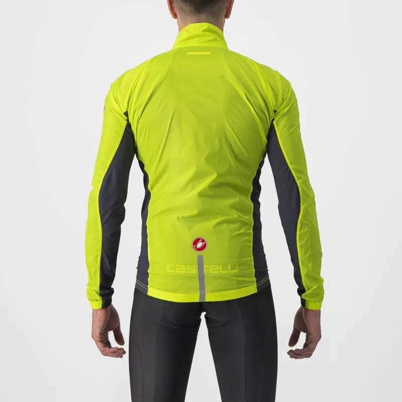 Castelli Squadra Stretch Jacket Electric Lime/ Grey-1