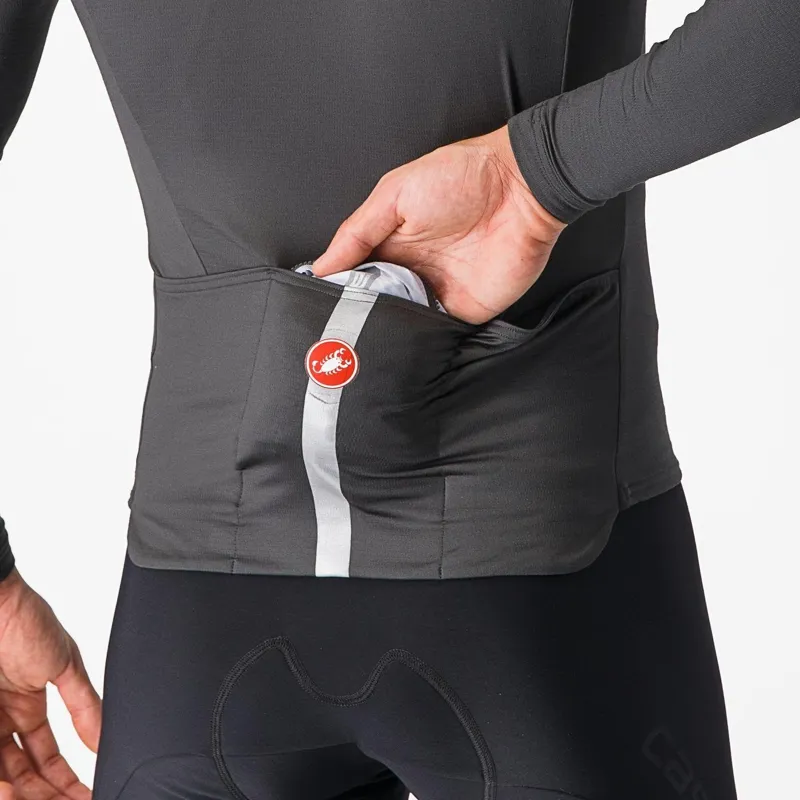 Castelli Squadra Stretch Road Jacket Silver Grey/Dark Grey-3