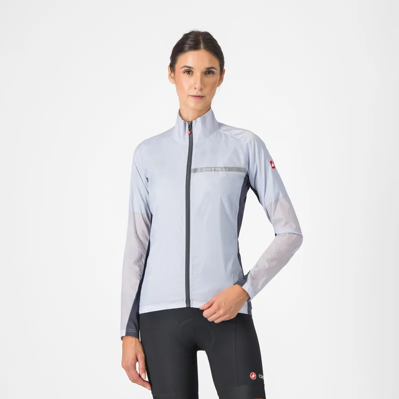 Castelli Squadra Stretch Women's Jacket Silver Grey/ Dark Grey