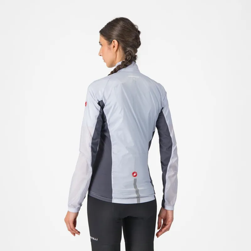 Castelli Squadra Stretch Women's Jacket Silver Grey/ Dark Grey-1