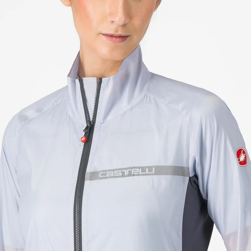 Castelli Squadra Stretch Women's Jacket Silver Grey/ Dark Grey-2