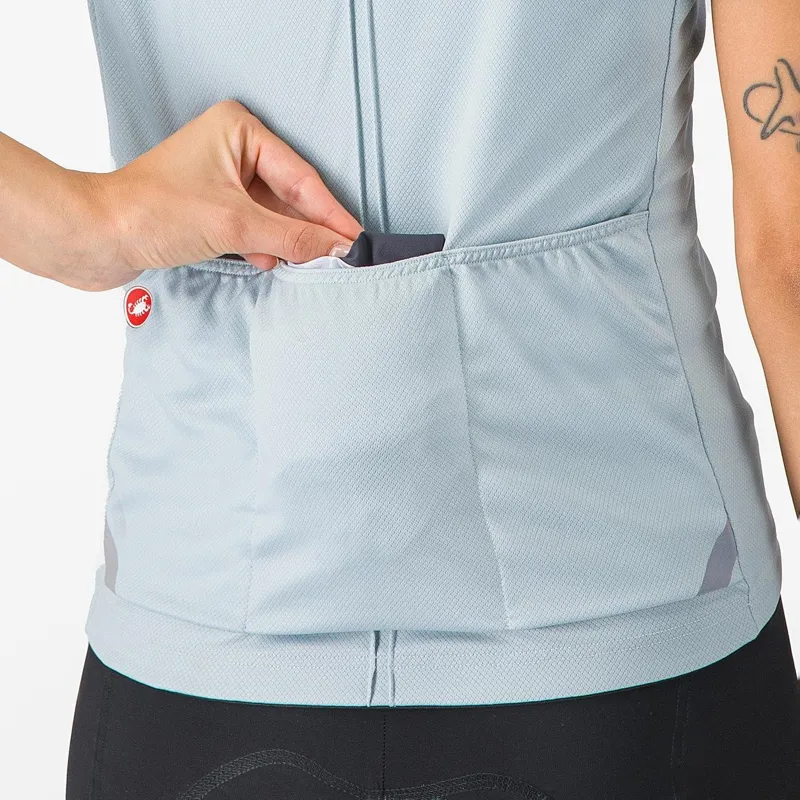 Castelli Squadra Stretch Women's Jacket Silver Grey/ Dark Grey-3