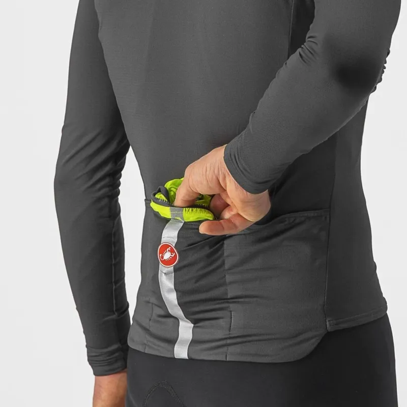 Castelli Squadra Stretch Vest Electric Lime/ Grey-3