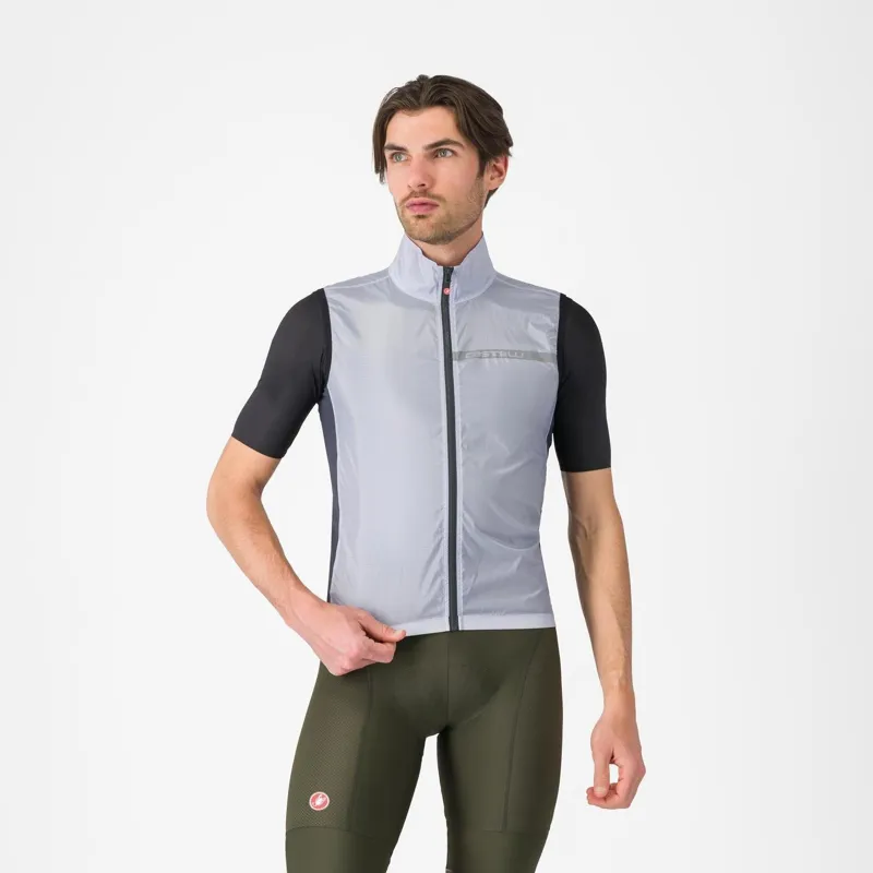 Castelli Squadra Stretch Road Vest Silver Grey/Dark Grey