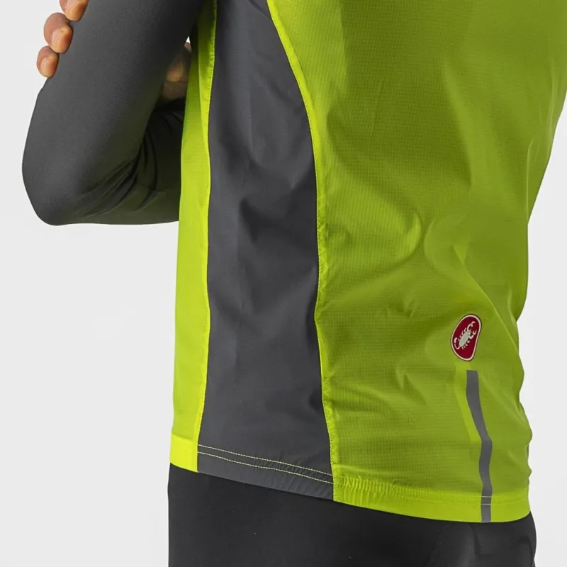 Castelli Squadra Stretch Vest Electric Lime/ Grey-2