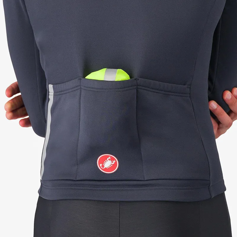 Castelli Squall Shell Jacket Electric Lime/Black -4