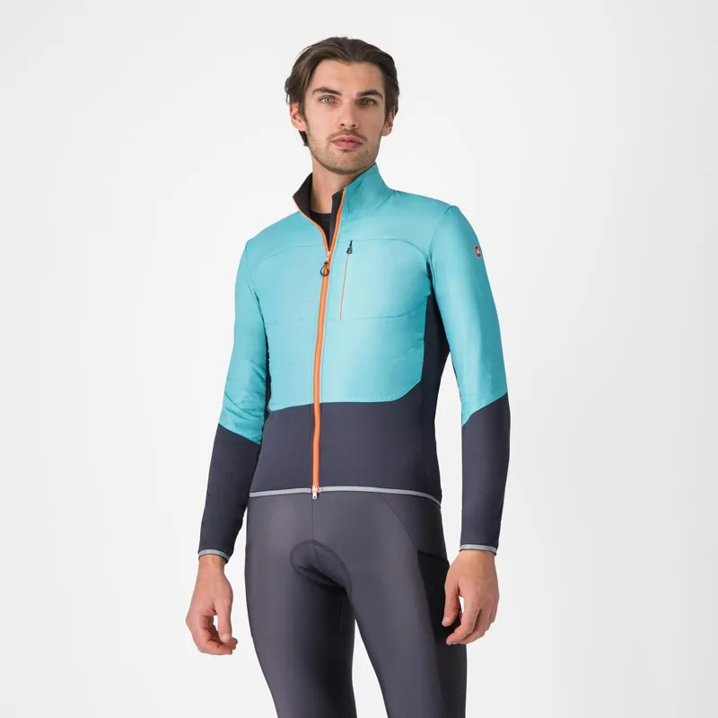 Castelli Unlimited Jacket Pool Blue/Dark Grey