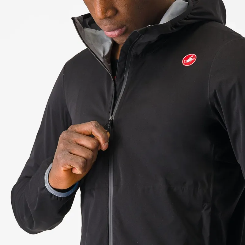 Castelli Unlimited Rain Jacket Light Black-2