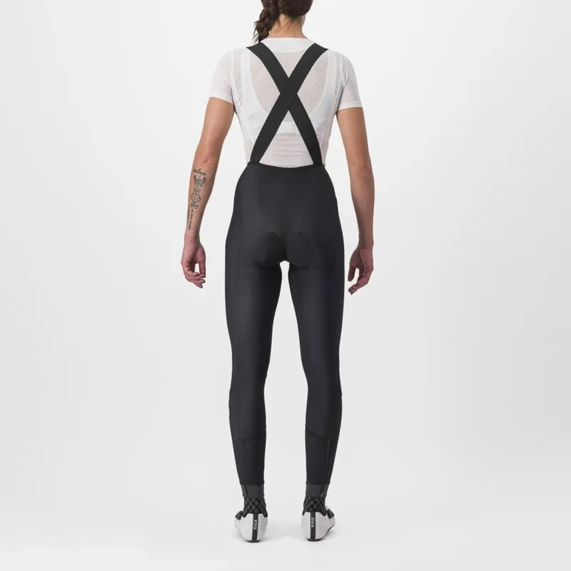Castelli Velocissima DT Women's Bib Tight Black/Black Reflex-1