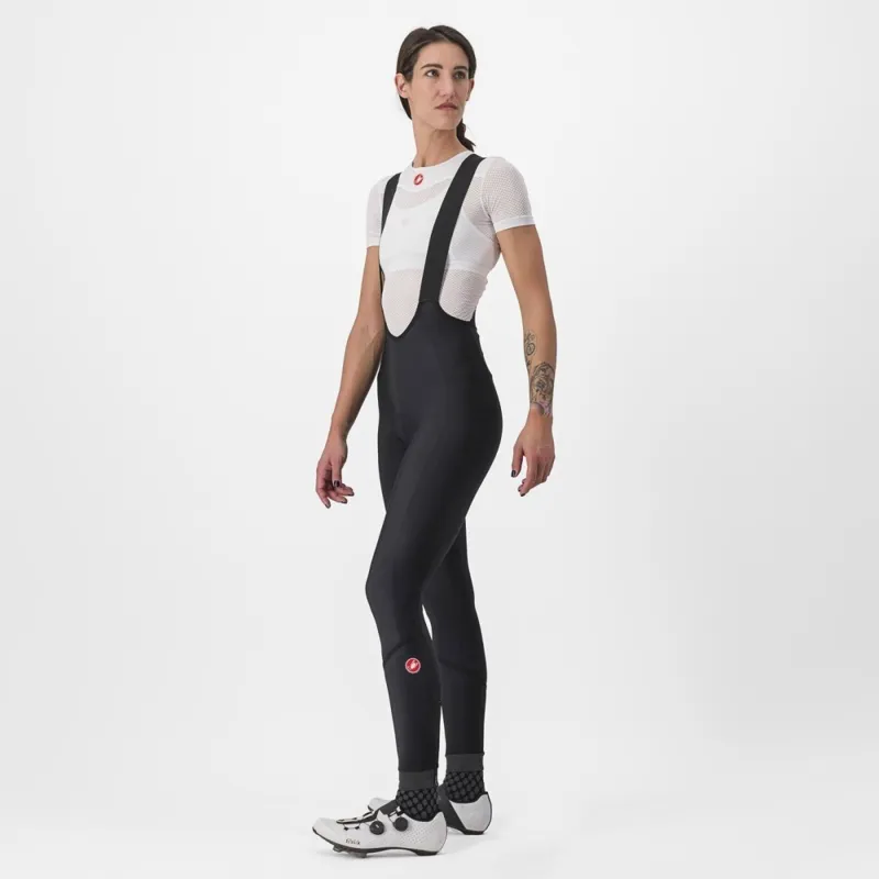 Castelli Velocissima DT Women's Bib Tight Black/Black Reflex-3