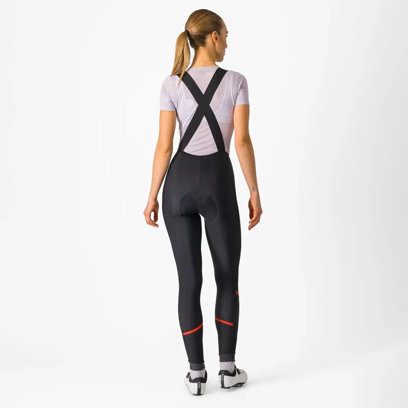 Castelli Velocissima DT Bib Tight Black/Hibiscus -5
