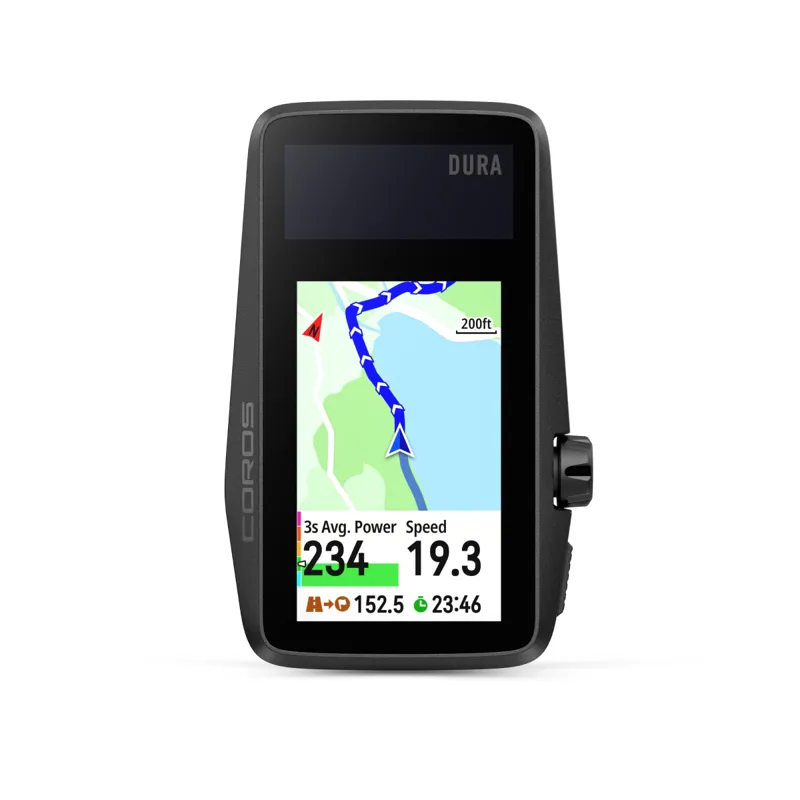 Coros Dura Solar GPS Bike Computer Black