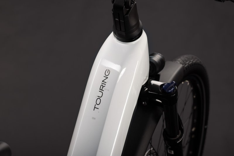 Cube Touring Hybrid One 600 Easy Entry Electric Bike 2027 Metallic White/Chrome-2