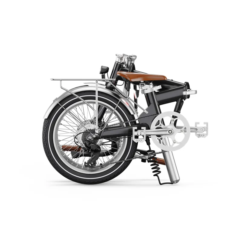 Eovolt Afternoon 20in Origins Vintage Electric Folding Bike 2025 Satin Black-1