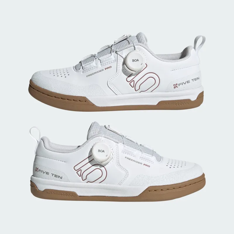 Five Ten Freerider Pro BOA Womens Flat MTB Shoes FTWR White/Clay/Grey Three-2