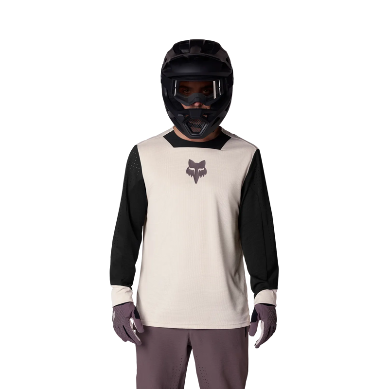 Fox Defend Park SE LS MTB Jersey Chalk White-2