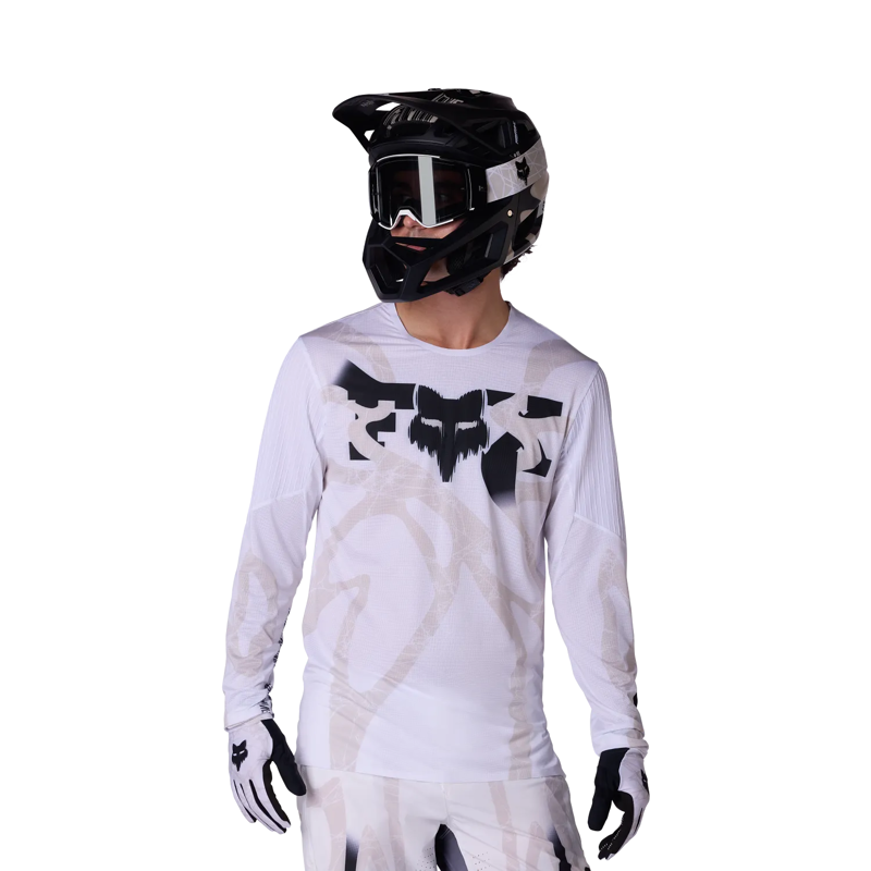 Fox Flexair Diffuse SE LS MTB Jersey White-2