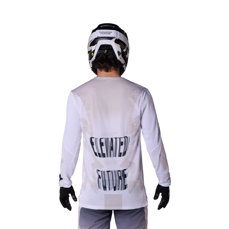 Fox Flexair Diffuse SE LS MTB Jersey White-3