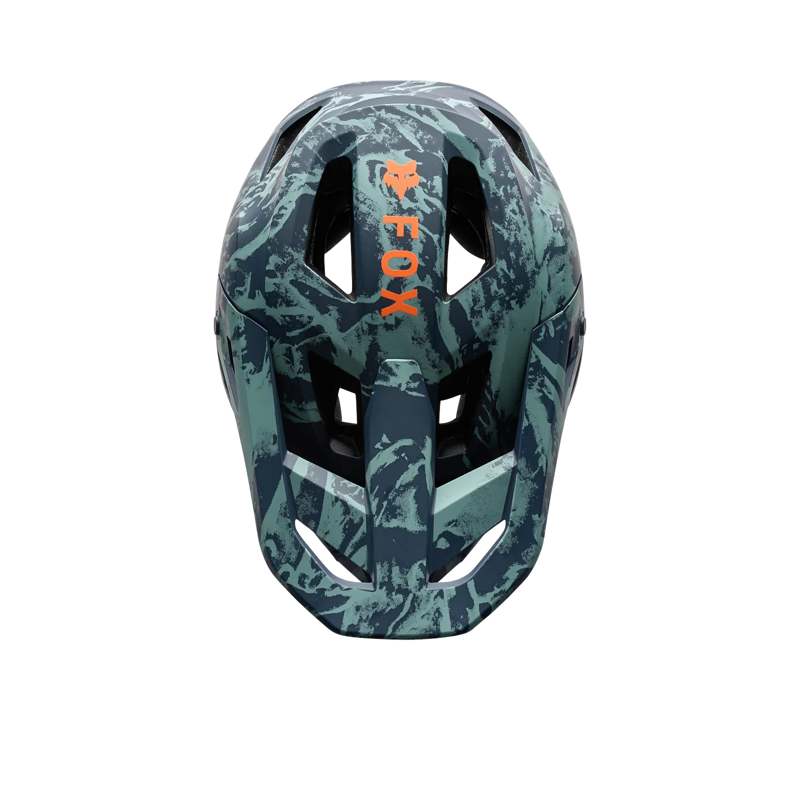 Fox Youth Rampage Image Print Helmet Arctic Blue-4