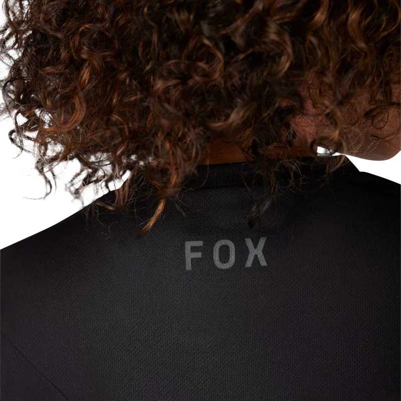 Fox Ranger Fox Head Long Sleeve Jersey Women Black-5