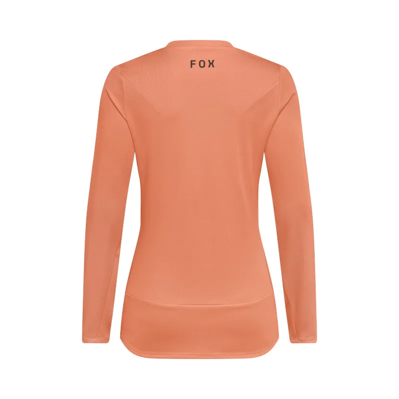 Fox Ranger Fox Head Long Sleeve Jersey Women Coral-1