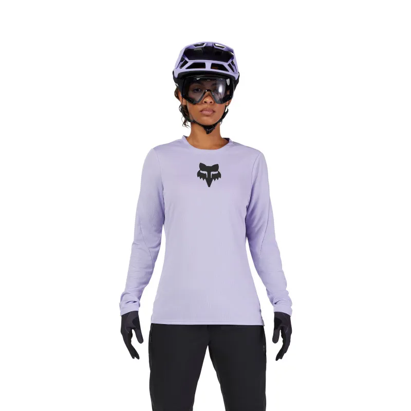 Fox Ranger Fox Head Long Sleeve Jersey Women Lilac-2