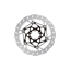 Galfer Shark Evo Bike Disc Rotor 6 Bolt Black