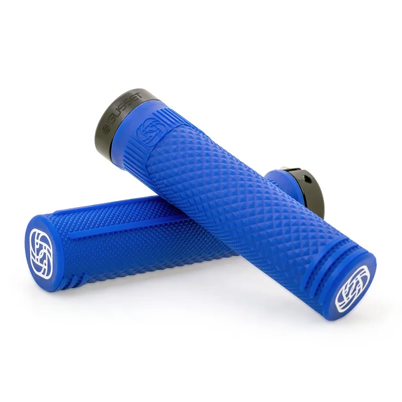 Gusset S2 Lock On Grips Extra Soft Compound 133mm Blue