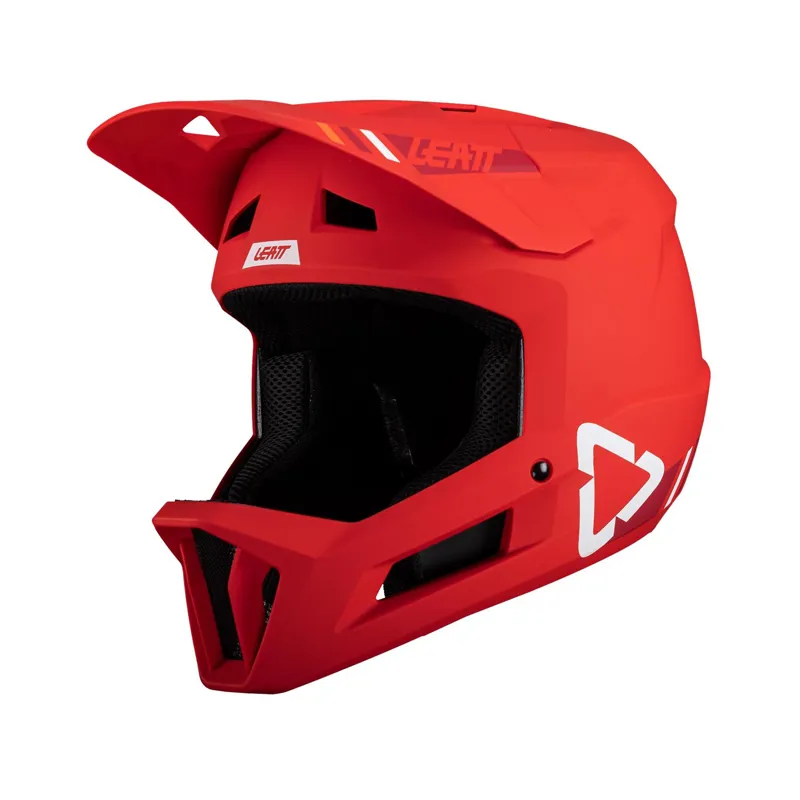 Leatt Gravity 1.0 Full Face Kids MTB Helmet Jr Fire-1