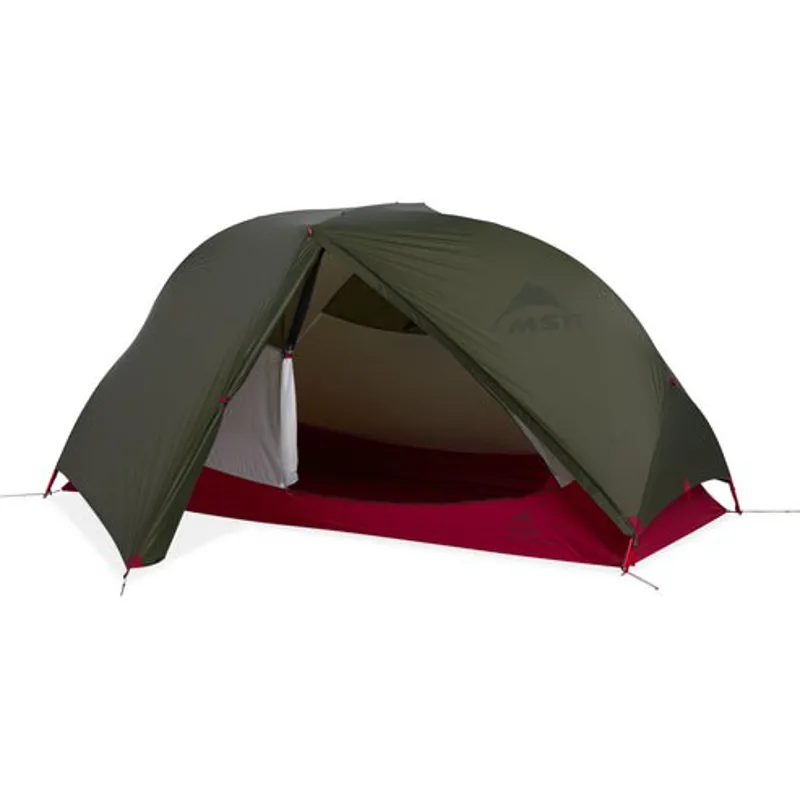 MSR Hubba Hubba 1 Person Solo Bikepacking Tent Green