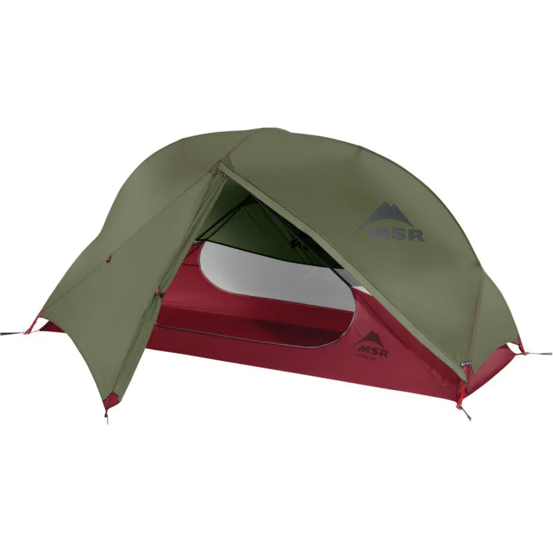 MSR Hubba NX 1 Person Backpacking Solo Tent Green