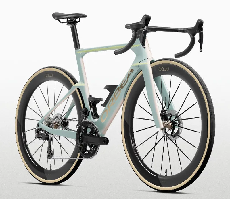 Orbea Orca Aero M10i LTD PWR Road Bike 2027 Frozen Concrete/Aurora Blaze-1