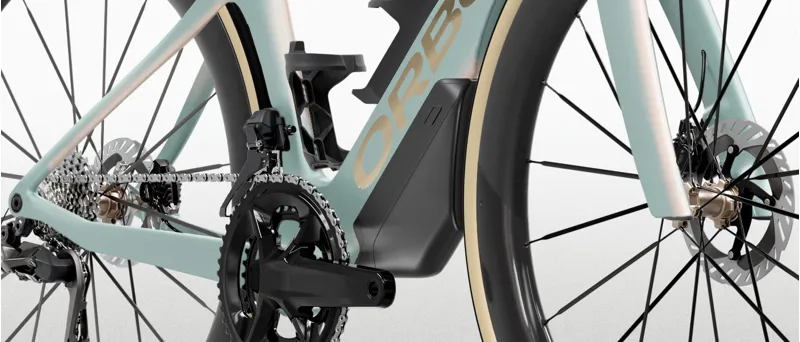 Orbea Orca Aero M10i LTD PWR Road Bike 2027 Frozen Concrete/Aurora Blaze-2