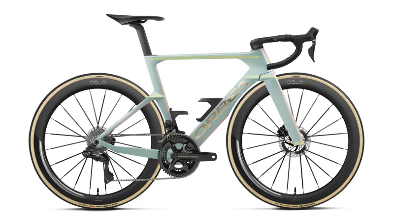 Orbea Orca Aero M10i LTD PWR Road Bike 2027 Frozen Concrete/Aurora Blaze
