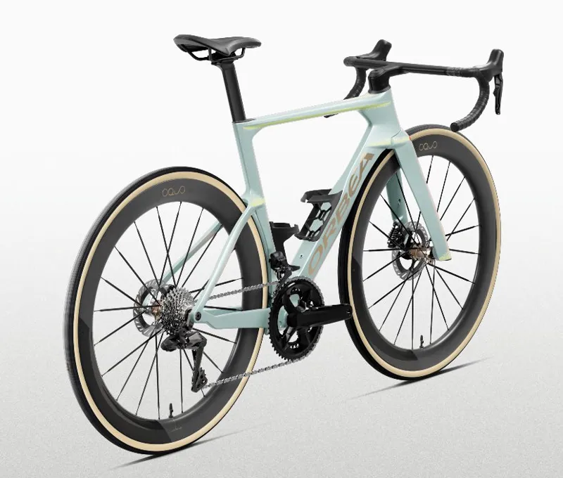 Orbea Orca Aero M11e LTD PWR Road Bike 2027 Frozen Concrete/Aurora Blaze-2