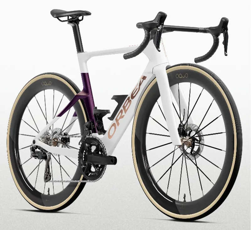 Orbea Orca M21e LTD Road Bike 2027 Golden Off White/Sunset-2