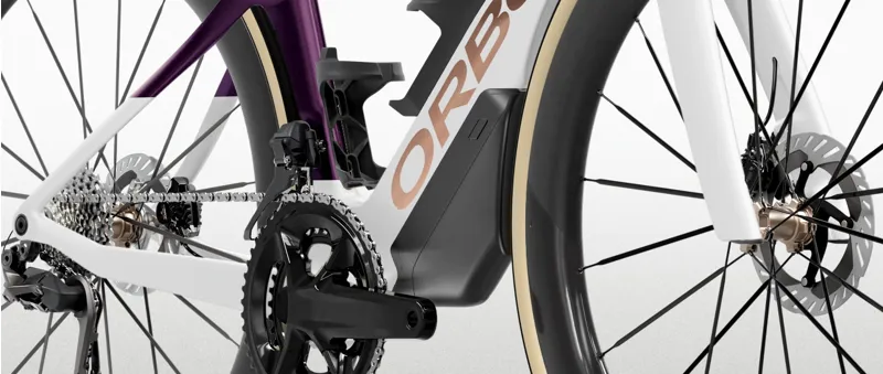 Orbea Orca M21e LTD Road Bike 2027 Golden Off White/Sunset-3