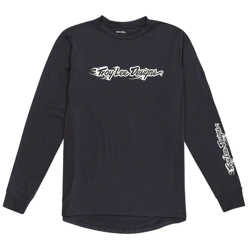 Troy Lee Designs Ruckus Ride Burn Out Youth LS Tee Shirt Carbon