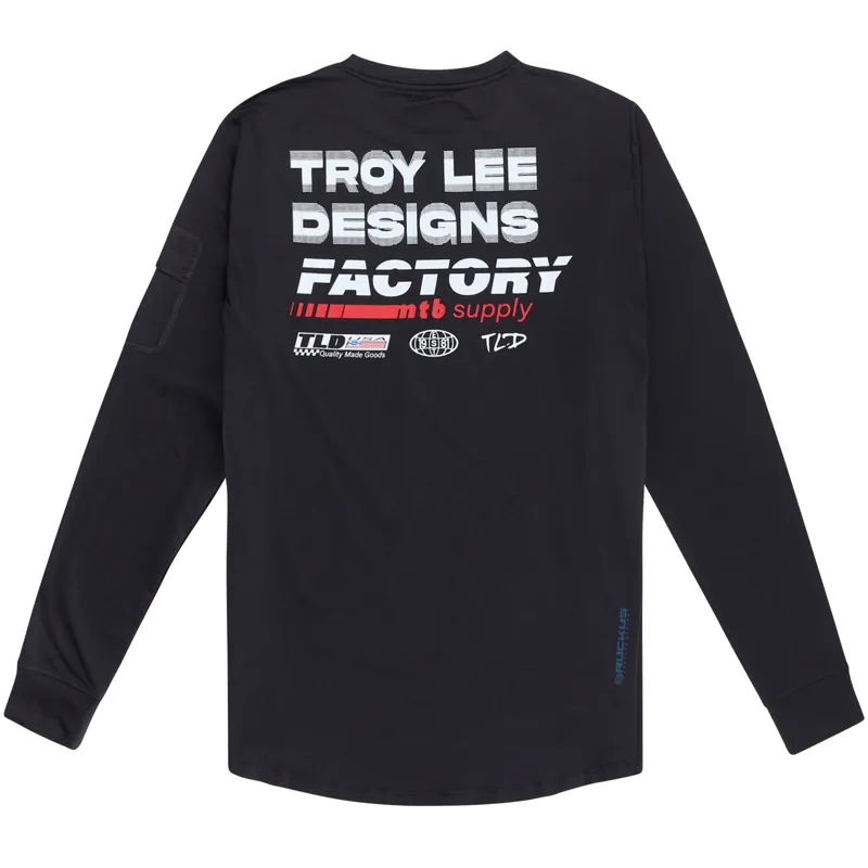 Troy Lee Designs Ruckus Ride Factory LS MTB Jersey Carbon-1