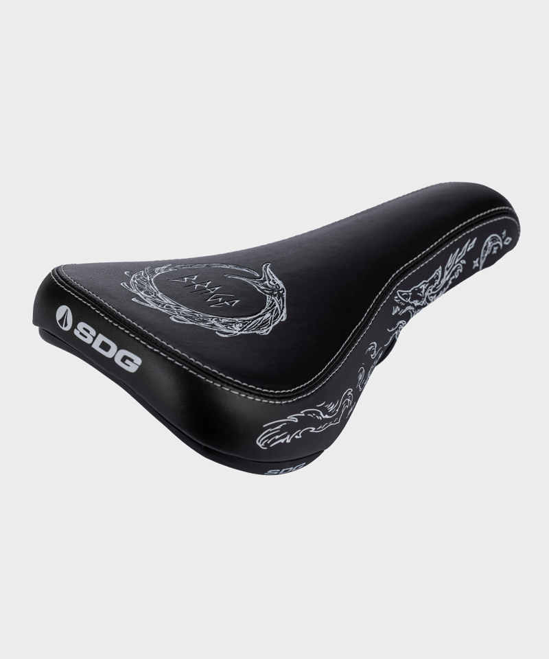 SDG Apollo RL B-Rage Cro-Mo Saddle 250mmx134mm Black/White-2
