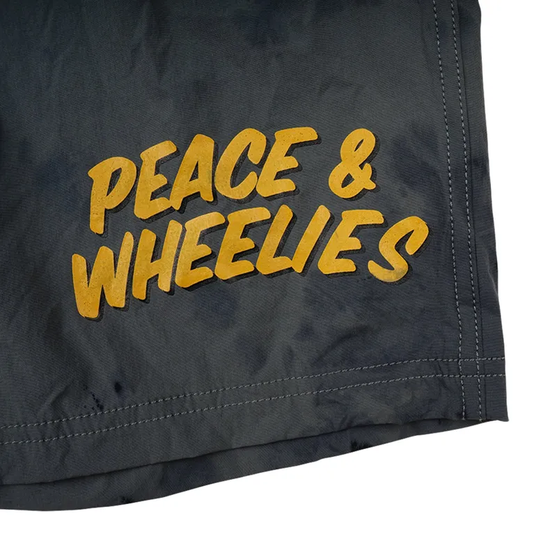 Troy Lee Designs Skyline Washed Out Trail Youth Shell Shorts Dark Cloud-4