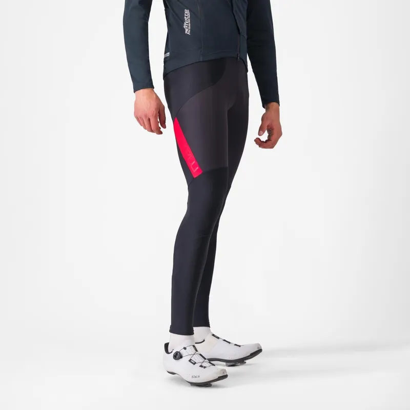 Castelli Sorpasso Ros Bibtight Black/Red 