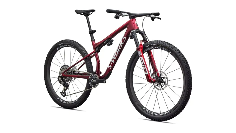 Specialized S Works Epic 9 Mountain Bike 2027 Red Tint Pearl/White Silver-1