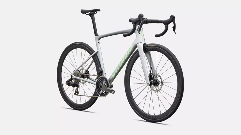 Specialized Tarmac SL9 Expert SRAM Force AXS Road Bike 2027 Gloss Silver Dust/Powder Lime-1