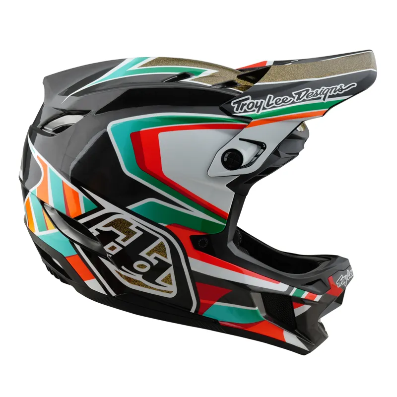 Troy Lee Designs D4 Carbon MIPS Full Face Helmet Frames Black/Gold-5