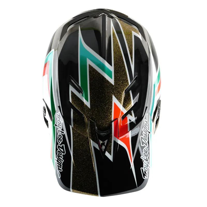 Troy Lee Designs D4 Carbon MIPS Full Face Helmet Frames Black/Gold-7