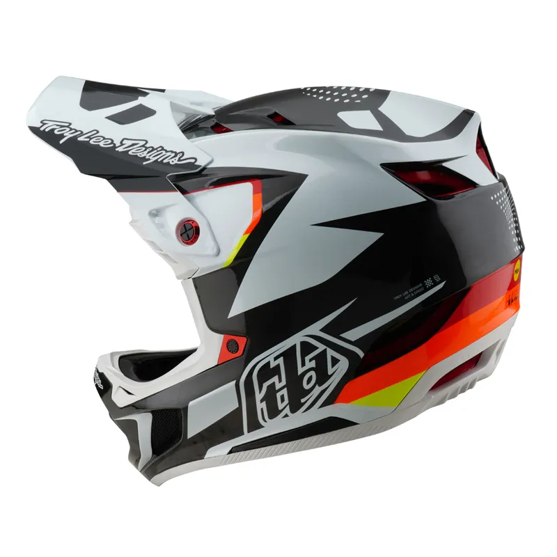 Troy Lee Designs D4 Carbon MIPS Full Face Helmet Optic Black-2