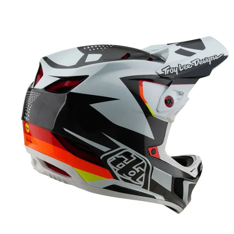 Troy Lee Designs D4 Carbon MIPS Full Face Helmet Optic Black-4
